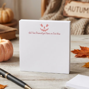 Aangepaste Meisjesachtige Jack O Lantern Pompoen H Post-it® Notes