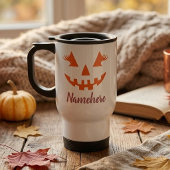 Aangepaste Meisjesachtige Jack O Lantern Pompoen H Reisbeker