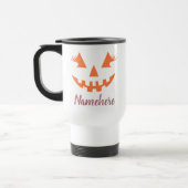 Aangepaste Meisjesachtige Jack O Lantern Pompoen H Reisbeker (Links)