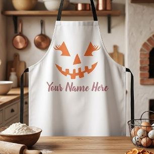 Aangepaste Meisjesachtige Jack O Lantern Pompoen H Schort