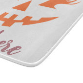 Aangepaste Meisjesachtige Jack O Lantern Pompoen H Snijplank (Hoek)