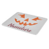 Aangepaste Meisjesachtige Jack O Lantern Pompoen H Snijplank (Hoek)