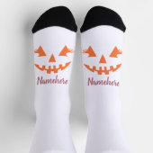 Aangepaste Meisjesachtige Jack O Lantern Pompoen H Sokken (Top)