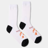 Aangepaste Meisjesachtige Jack O Lantern Pompoen H Sokken (Rechts)