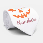 Aangepaste Meisjesachtige Jack O Lantern Pompoen H Stropdas (Opgerold)