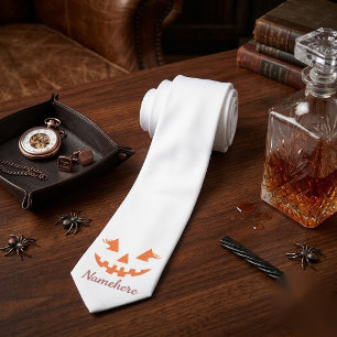 Aangepaste Meisjesachtige Jack O Lantern Pompoen H Stropdas