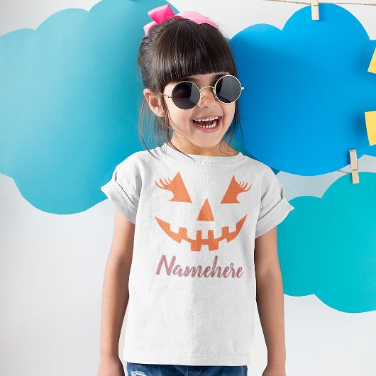 Aangepaste Meisjesachtige Jack O Lantern Pompoen H T-shirt