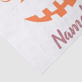 Aangepaste meisjesachtige Jack O Lantern Pompoen H Tissuepapier (Detail)