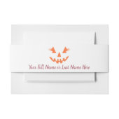 Aangepaste Meisjesachtige Jack O Lantern Pompoen H Uitnodigingen Wikkel (Voorkant Voorbeeld)