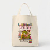 Aangepaste meisjesbibliotheek | CANVAS TAS (Voorkant)