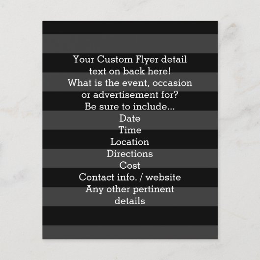 Aangepaste meisjesgraafpartij zwart roze monogram flyer (Achterkant)