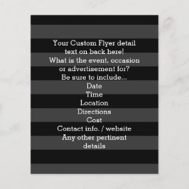 Aangepaste meisjesgraafpartij zwart roze monogram flyer