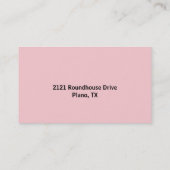 Aangepaste meisjeskaart voor afspeeldatum contactkaartje (Achterkant)