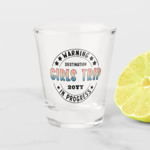 Aangepaste Meisjesreis in Uitvoering Gradiënt Grap Shot Glas