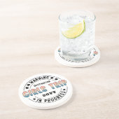 Aangepaste Meisjesreis in Uitvoering Gradiënt Grap Zandsteen Onderzetter (Zijkant)