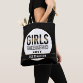 Aangepaste meisjesweekend meisjesreis vakantie tote bag (Dichtbij)