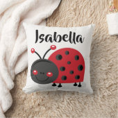 Aangepaste meisjeszalen Ziekte Ladybug Pillow Kussen (Deken)