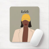 Aangepaste Melanine Koningin Afro-Amerikaans  Muismat (Met muis)