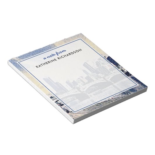 Aangepaste Melbourne Australië Waterverf Art Notitieblok (Schuin)