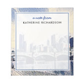 Aangepaste Melbourne Australië Waterverf Art Notitieblok (Voorkant)