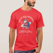 Aangepaste Mele Kalikimaka Santa Hawaiian Kerstmis T-shirt (Voorkant)