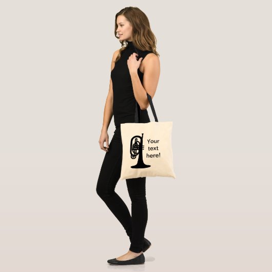 Aangepaste melofoon tote bag (Voorkant (model))