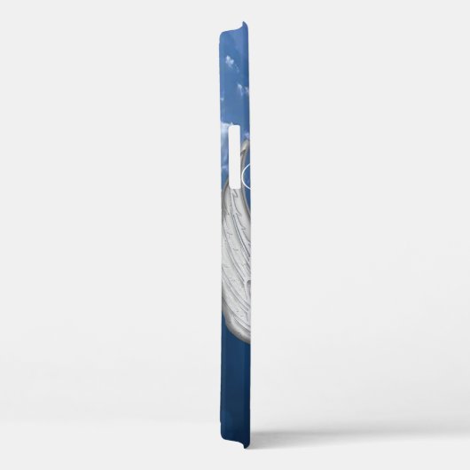 Aangepaste Memorial Angel Wings Heart Foto toevoeg Case-Mate iPhone Case (Achterkant / Rechts)