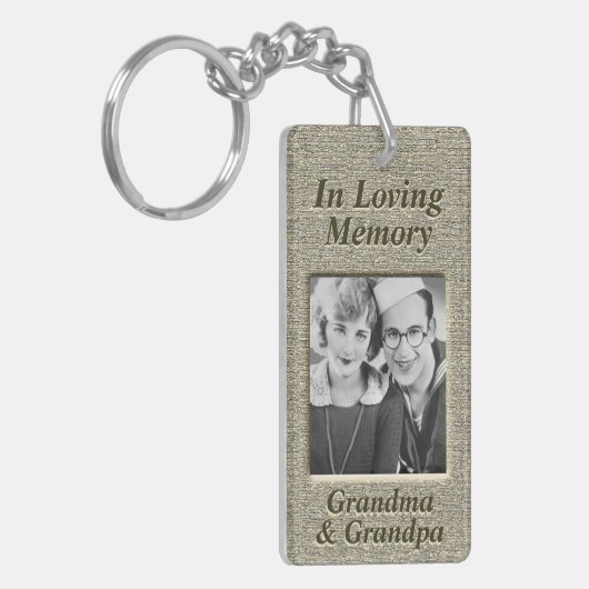 Aangepaste Memorial Antiek Gold Kijk Sleutelhanger (Voorkant Links)