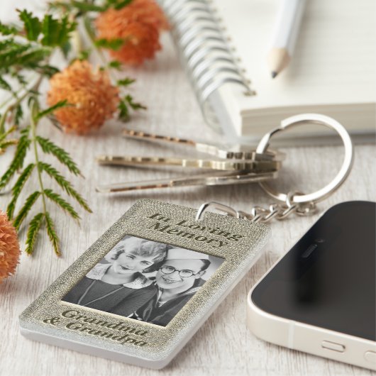 Aangepaste Memorial Antiek Gold Kijk Sleutelhanger (Voorkant Rechts)