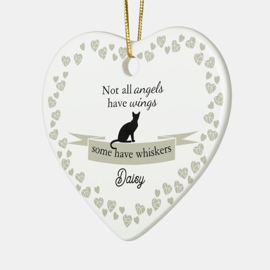 Aangepaste Memorial Pet Name Keramisch Ornament (Links)