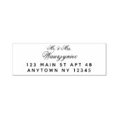 Aangepaste meneer en mevrouw naam adres zelfinktende stempel (Design)