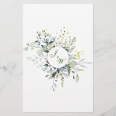 Aangepaste menukaart (Achterkant)