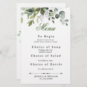 Aangepaste menukaart (Voorkant / Achterkant)