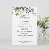 Aangepaste menukaart (Staand voorkant)