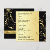 Aangepaste menukaart voor verjaardagsfeestje of ju (Voorkant / Achterkant)