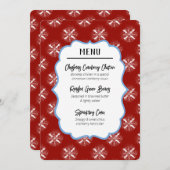 Aangepaste menummat-invoegkaart aankondiging (Voorkant / Achterkant)