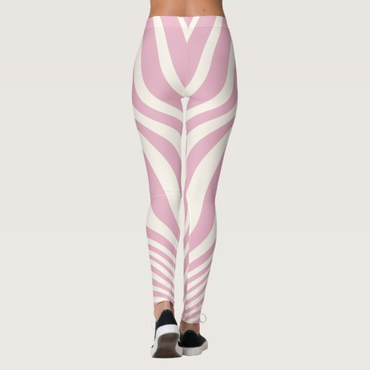 Aangepaste merk Abstracte regenboog Leggings (Achterkant)