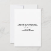 Aangepaste merk-brunch en bubbels bruidsfeestje bedankkaart (Achterkant)