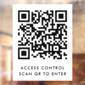 Aangepaste merk deurvergrendeling QR-code scannen  Raamsticker (Vel 2)