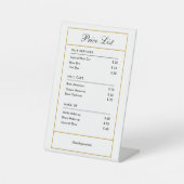 Aangepaste merk hairservices schoonheidssalon Prij Reclamebord Met Voetstuk (Voorkant)