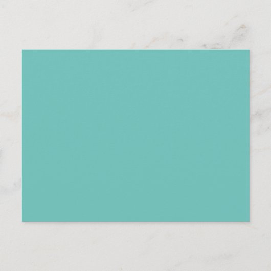 Aangepaste Merk Licht Blauwgroen Afbeelding-Perfec Briefkaart (Voorkant)