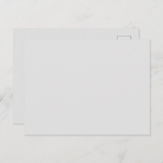 Aangepaste Merk Lichtgrijs Afbeelding-Perfect Stan Briefkaart (Voorkant / Achterkant)