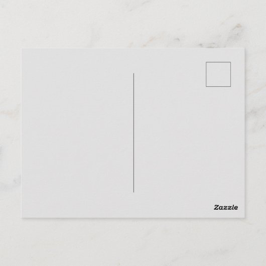 Aangepaste Merk Lichtgrijs Afbeelding-Perfect Stan Briefkaart (Achterkant)