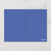 Aangepaste Merk Medium Blauw Afbeelding-Perfect St Briefkaart (Achterkant)