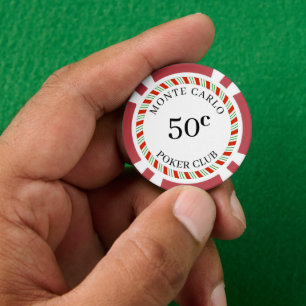 Aangepaste merk Monte Carlo Smooth 50 Cent 14 Gram Poker Chips