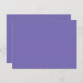 Aangepaste Merk Periwinkle Afbeelding-Perfect Stan Briefkaart (Voorkant / Achterkant)