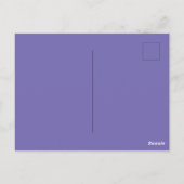 Aangepaste Merk Periwinkle Afbeelding-Perfect Stan Briefkaart (Achterkant)