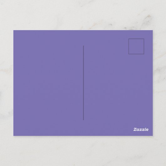 Aangepaste Merk Periwinkle Afbeelding-Perfect Stan Briefkaart (Achterkant)