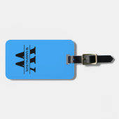 Aangepaste Merk Reizigers Gift Gepersonaliseerd Bagagelabel (Voorkant horizontaal)