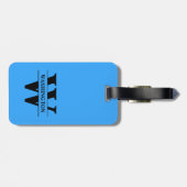 Aangepaste Merk Reizigers Gift Gepersonaliseerd Bagagelabel (Achterkant horizontaal)